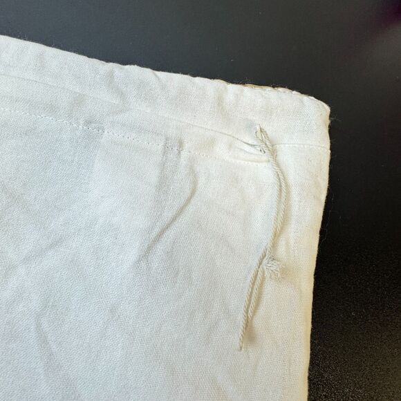 Pottery Barn Teen Golden Stripe Pillow Cover White Metallic Gold Hand Knit NEW - Picture 11 of 11